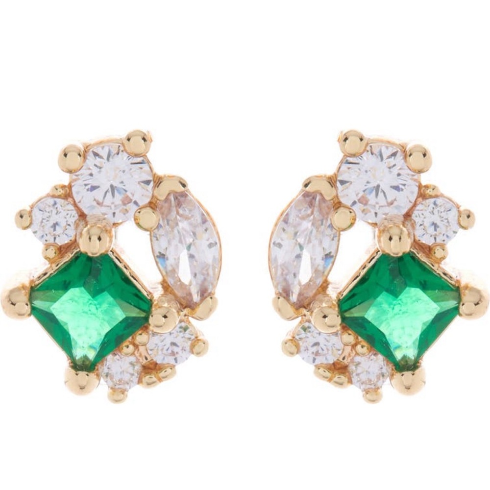 Nordstrom’s Green and clear rhinestone